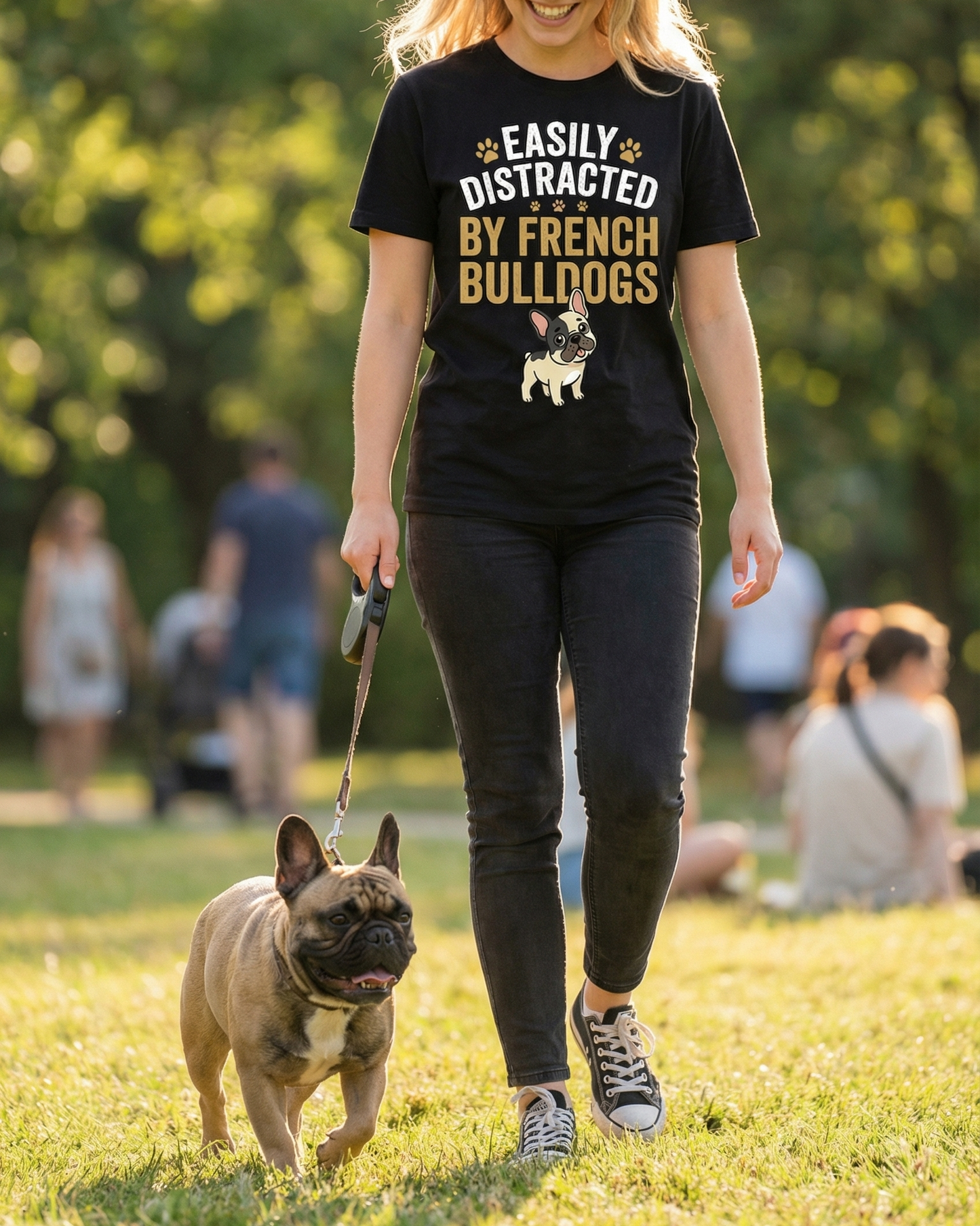 Easily Distracted by French Bulldogs T-Shirt