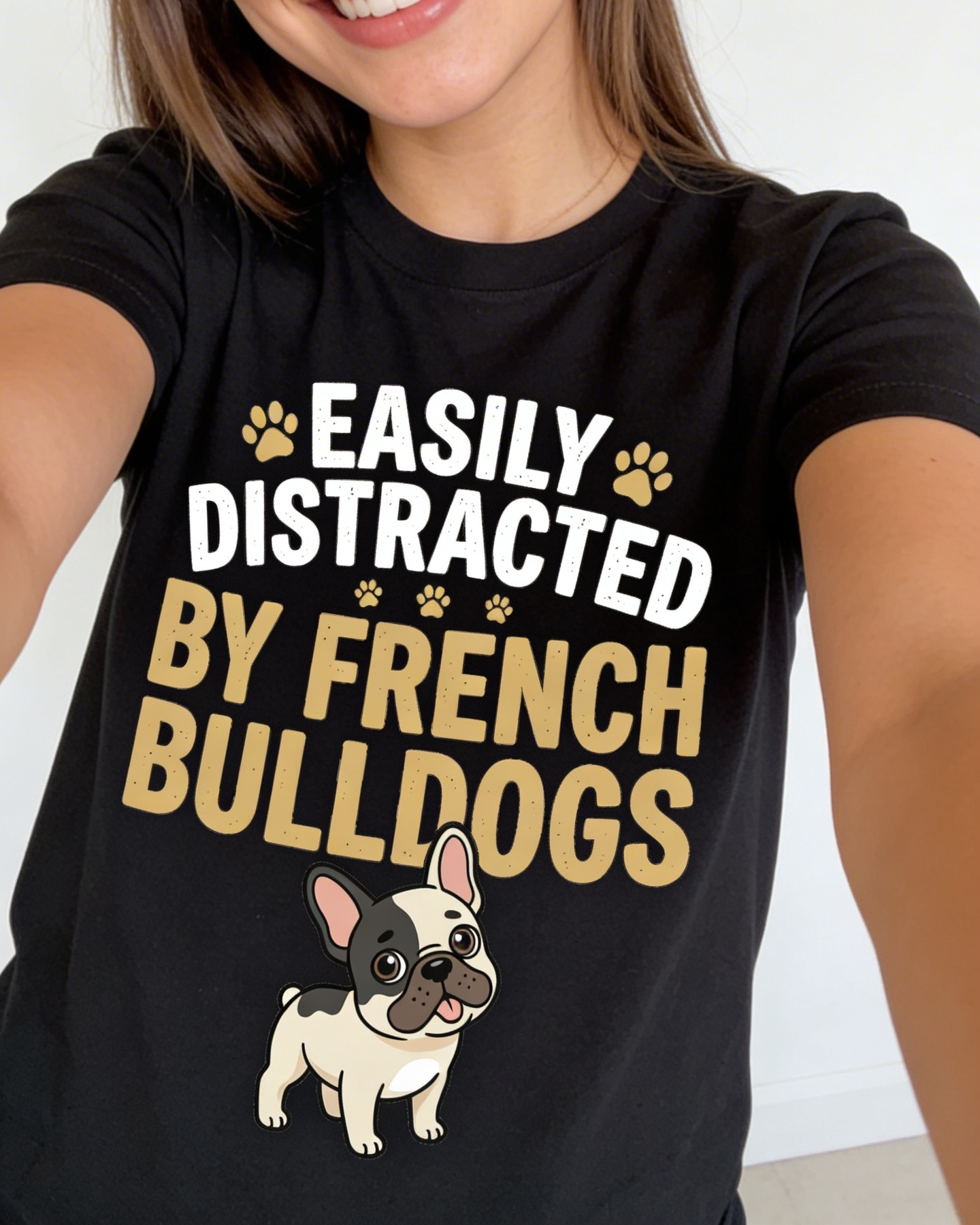 Easily Distracted by French Bulldogs T-Shirt